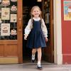 imageFlaryzone Toddler Little Girl Mary Jane School Uniform Oxfords Flat Dress ShoesFa07navy Blue