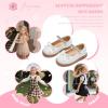 imageFlaryzone Toddler Little Girl Mary Jane School Uniform Oxfords Flat Dress ShoesFa07white