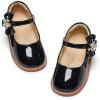 imageFlaryzone Toddler Little Girl Mary Jane School Uniform Oxfords Flat Dress ShoesFa06black