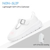 image:imageFloranate Toddler Girls Mary Janes  Soft Platform Sole for AllDay Comfort  Athletic NonSlip Sole Easy to Clean HookandLoopp Easy On and Off Wide Toe Box Lightweight Cushioning Flexible DurableWhite Toddler Girl Shoes