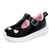 image:imageFloranate Toddler Girls Mary Janes  Soft Platform Sole for AllDay Comfort  Athletic NonSlip Sole Easy to Clean HookandLoopp Easy On and Off Wide Toe Box Lightweight Cushioning Flexible DurableBlack Toddler Girl Shoes