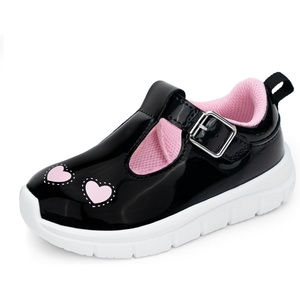 image:imageFloranate Toddler Girls Mary Janes  Soft Platform Sole for AllDay Comfort  Athletic NonSlip Sole Easy to Clean HookandLoopp Easy On and Off Wide Toe Box Lightweight Cushioning Flexible DurableBlack Toddler Girl Shoes