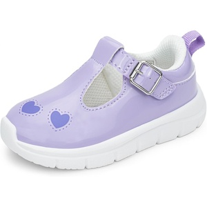 image:imageFloranate Toddler Girls Mary Janes  Soft Platform Sole for AllDay Comfort  Athletic NonSlip Sole Easy to Clean HookandLoopp Easy On and Off Wide Toe Box Lightweight Cushioning Flexible DurablePurple Toddler Girl Shoes