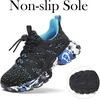 image:imageBoys Girls Shoes Kids Sneakers Lightweight Breathable Tennis Athletic Running Shoes for ToddlerLittle KidBig KidBlack Blue
