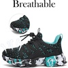 image:imageBoys Girls Shoes Kids Sneakers Lightweight Breathable Tennis Athletic Running Shoes for ToddlerLittle KidBig KidBlackGreen