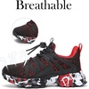 image:imageBoys Girls Shoes Kids Sneakers Lightweight Breathable Tennis Athletic Running Shoes for ToddlerLittle KidBig KidBlackRed