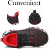 image:imageBoys Girls Shoes Kids Sneakers Lightweight Breathable Tennis Athletic Running Shoes for ToddlerLittle KidBig KidBlackRed