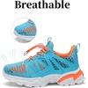 image:imageKids Sneakers Lightweight Athletic Boy Girl Running Tennis Shoes  BreathableMesh UpperActive PlayNonSlip OutsoleIdeal For Youth Jumping Tennis School Outdoor SportsDaily CasualBlue and Orange