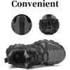 image:imageKids Sneakers Lightweight Athletic Boy Girl Running Tennis Shoes  BreathableMesh UpperActive PlayNonSlip OutsoleIdeal For Youth Jumping Tennis School Outdoor SportsDaily CasualGrey and Black