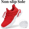 image:imageKids Sneakers Lightweight Athletic Boy Girl Running Tennis Shoes  BreathableMesh UpperActive PlayNonSlip OutsoleIdeal For Youth Jumping Tennis School Outdoor SportsDaily CasualRed