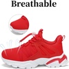 image:imageKids Sneakers Lightweight Athletic Boy Girl Running Tennis Shoes  BreathableMesh UpperActive PlayNonSlip OutsoleIdeal For Youth Jumping Tennis School Outdoor SportsDaily CasualRed