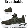 image:imageKids Sneakers Lightweight Athletic Boy Girl Running Tennis Shoes  BreathableMesh UpperActive PlayNonSlip OutsoleIdeal For Youth Jumping Tennis School Outdoor SportsDaily CasualArmy Green