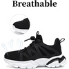 image:imageKids Sneakers Lightweight Athletic Boy Girl Running Tennis Shoes  BreathableMesh UpperActive PlayNonSlip OutsoleIdeal For Youth Jumping Tennis School Outdoor SportsDaily CasualBlack