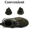 image:imageKids Sneakers Lightweight Athletic Boy Girl Running Tennis Shoes  BreathableMesh UpperActive PlayNonSlip OutsoleIdeal For Youth Jumping Tennis School Outdoor SportsDaily CasualArmy Green