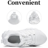 image:imageKids Sneakers Lightweight Athletic Boy Girl Running Tennis Shoes  BreathableMesh UpperActive PlayNonSlip OutsoleIdeal For Youth Jumping Tennis School Outdoor SportsDaily CasualWhite