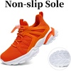 image:imageKids Sneakers Lightweight Athletic Boy Girl Running Tennis Shoes  BreathableMesh UpperActive PlayNonSlip OutsoleIdeal For Youth Jumping Tennis School Outdoor SportsDaily CasualOrange