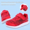 image:imageToddler Shoes Lightweight Tennis Walking for Boys Girls Sneakers  ComfortableSturdy for Kids Cute Slip on Gym Breathable Slip Resistant Washable School shoesRed Print