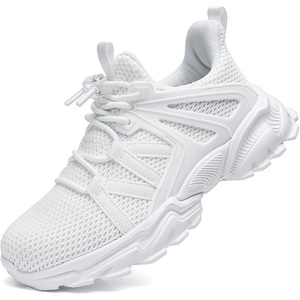 image:imageKids Sneakers Lightweight Athletic Boy Girl Running Tennis Shoes  BreathableMesh UpperActive PlayNonSlip OutsoleIdeal For Youth Jumping Tennis School Outdoor SportsDaily CasualWhite