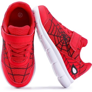 image:imageToddler Shoes Lightweight Tennis Walking for Boys Girls Sneakers  ComfortableSturdy for Kids Cute Slip on Gym Breathable Slip Resistant Washable School shoesRed Print