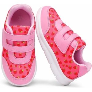 image:imageToddler Shoes Lightweight Tennis Walking for Boys Girls Sneakers  ComfortableSturdy for Kids Cute Slip on Gym Breathable Slip Resistant Washable School shoesRose Pink