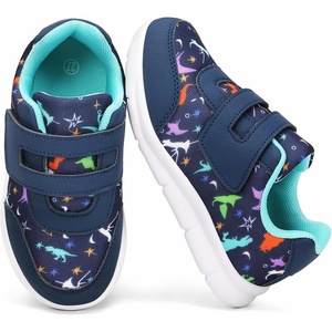 image:imageToddler Shoes Lightweight Tennis Walking for Boys Girls Sneakers  ComfortableSturdy for Kids Cute Slip on Gym Breathable Slip Resistant Washable School shoesBlue Print
