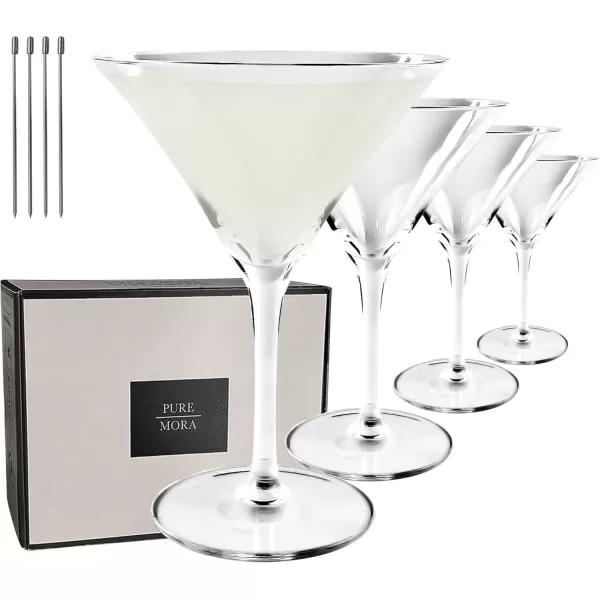 imageMargarita Glasses Set of 4 12 oz Modern Bar Glass for Martini Frozen Daiquiri Tropical Summer Parties  Classic Coupe Cocktail Drinkware Great Gift for Mixologists Hand Blown CrystalMartini 7oz  Set of 4