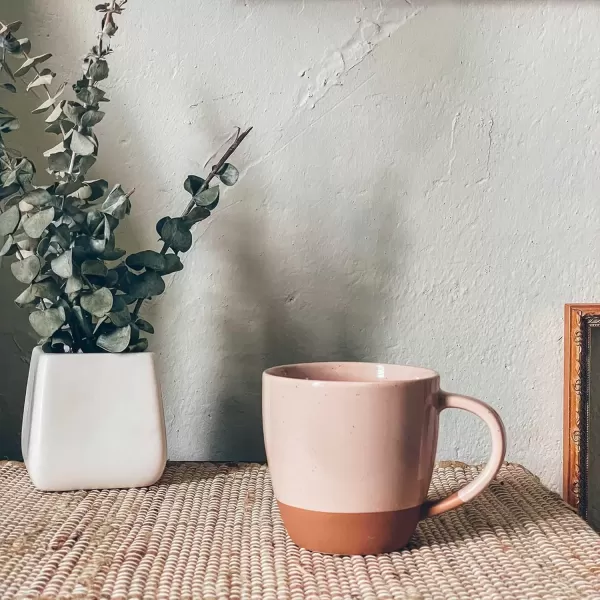 imageMora Ceramic Artisan Matte Large Latte Mug Set of 4 16oz  Microwavable Porcelain Coffee Cups With Big Handle  Modern Boho Unique Style For Any Kitchen Microwave Safe Stoneware  Marina ColorsAssorted Neutrals