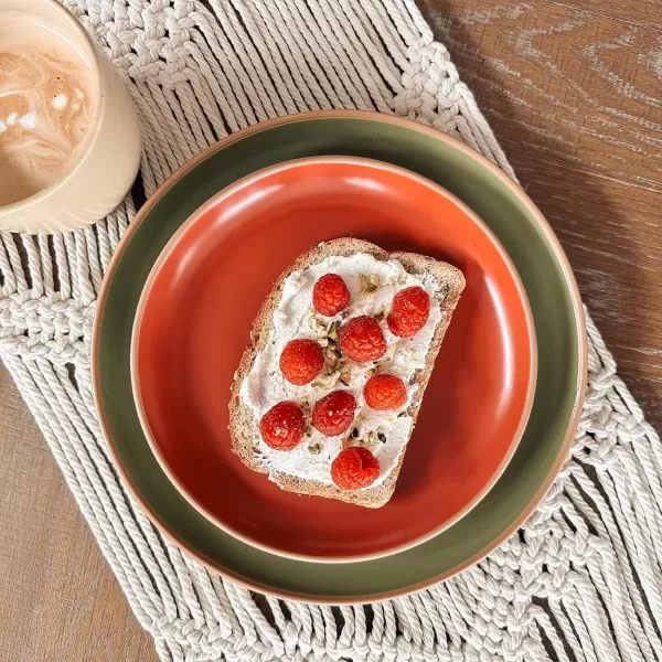 imageMora Ceramic Artisan Matte Plates Set 78 in  Set of 6  The Dessert Salad Appetizer Small Dinner etc Plate Microwave Oven and Dishwasher Safe Scratch Resistant Kitchen Porcelain DishArtisan Matte