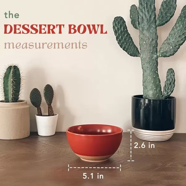 imageMora Ceramic Artisan Matte Small Dessert Bowls  16oz Set of 6  Microwave Oven and Dishwasher Safe For Rice Ice Cream Soup Snacks Cereal Chili Side Dishes etc  Microwavable Kitchen BowlArtisan Colors