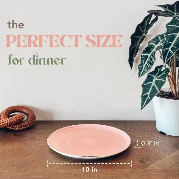 imageMora Ceramic Helix Swirl Salad Plates Set of 6 8in Spiral Porcelain Dish for Kitchen Small Dinner Lunch Appetizer Dessert etc  Dishwasher Microwave Freezer Oven Safe Dishware  Snowy WhiteOcean Colors