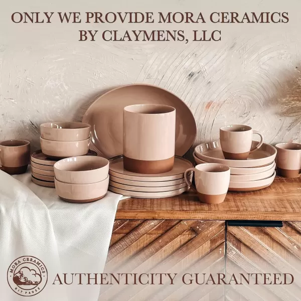 imageMora Ceramic Kitchen Utensil Holder  Wooden Spoon ampamp Spatula Crock for Countertop Modern Farmhouse Home Decor Extra Large 73quot Cooking Organizer for Stove Top and Counter  Heavy ampamp Sturdy  ChaiChai