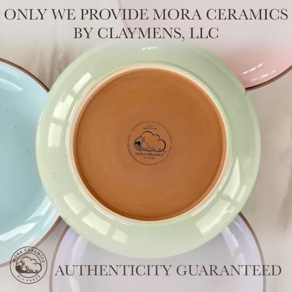 imageMora Ceramic Large Pasta Bowls 30oz Set of 4  Serving Salad Dinner etc PlateWide Bowl  Microwave Oven Dishwasher Safe Kitchen Dinnerware  Modern Porcelain Stoneware Dishes Assorted ColorsAssorted Colors