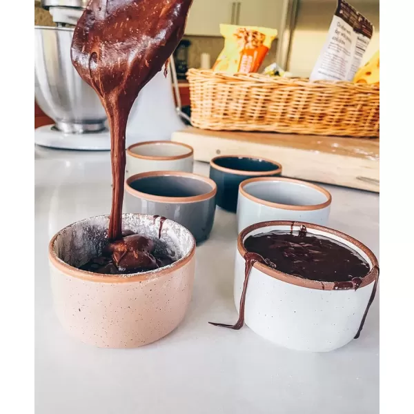 imageMora Ceramic Ramekins  8oz Set of 6  Small Oven Safe Baking DishesCups  For Personal Pudding Creme Brulee Souffle Serving Dip Custard Ice Cream  Single Mini Bowls  Artisan ColorsAssorted Neutrals