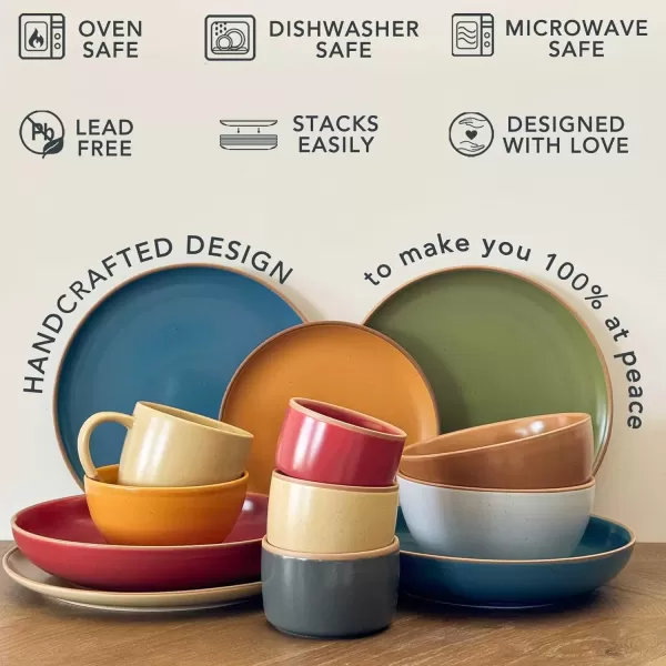 imageMora Ceramic Ramekins  8oz Set of 6  Small Oven Safe Baking DishesCups  For Personal Pudding Creme Brulee Souffle Serving Dip Custard Ice Cream  Single Mini Bowls  Artisan ColorsArtisan Colors