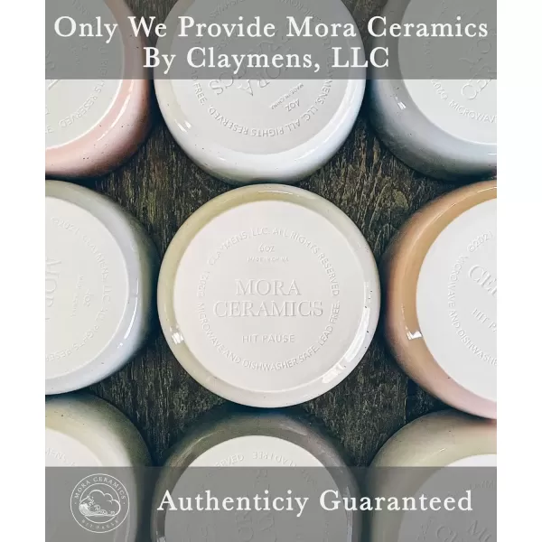 imageMora Ceramic Ramekins  8oz Set of 6  Small Oven Safe Baking DishesCups  For Personal Pudding Creme Brulee Souffle Serving Dip Custard Ice Cream  Single Mini Bowls  Artisan ColorsAssorted Neutrals