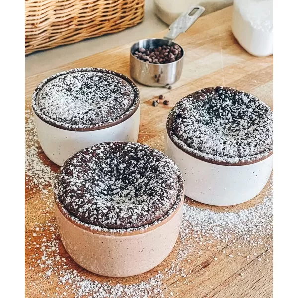 imageMora Ceramic Ramekins  8oz Set of 6  Small Oven Safe Baking DishesCups  For Personal Pudding Creme Brulee Souffle Serving Dip Custard Ice Cream  Single Mini Bowls  Artisan ColorsAssorted Neutrals