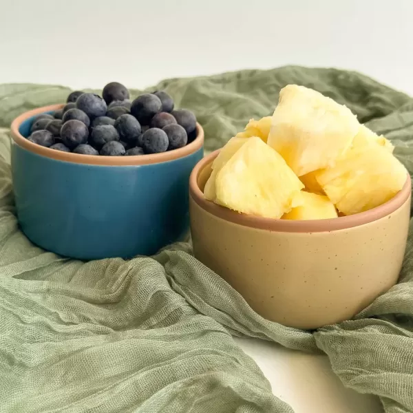 imageMora Ceramic Ramekins  8oz Set of 6  Small Oven Safe Baking DishesCups  For Personal Pudding Creme Brulee Souffle Serving Dip Custard Ice Cream  Single Mini Bowls  Artisan ColorsArtisan Colors