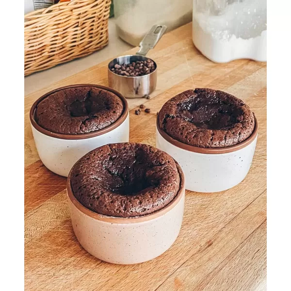 imageMora Ceramic Ramekins  8oz Set of 6  Small Oven Safe Baking DishesCups  For Personal Pudding Creme Brulee Souffle Serving Dip Custard Ice Cream  Single Mini Bowls  Artisan ColorsAssorted Neutrals