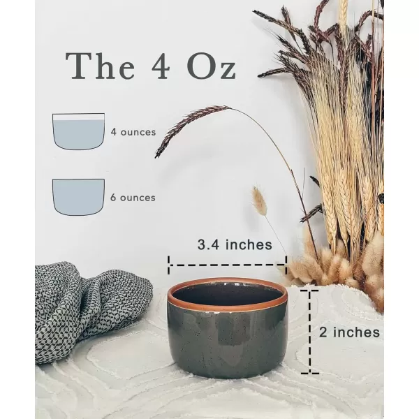 imageMora Ceramic Ramekins  8oz Set of 6  Small Oven Safe Baking DishesCups  For Personal Pudding Creme Brulee Souffle Serving Dip Custard Ice Cream  Single Mini Bowls  Artisan ColorsAssorted Neutrals