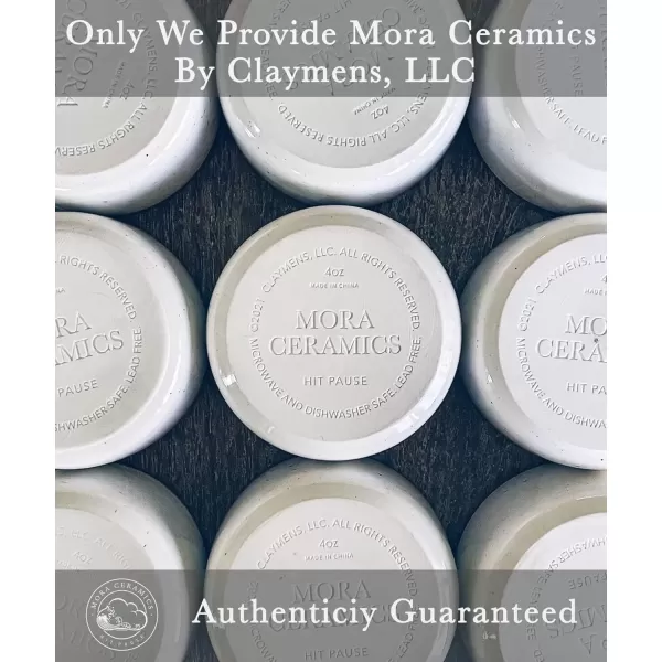 imageMora Ceramic Ramekins  8oz Set of 6  Small Oven Safe Baking DishesCups  For Personal Pudding Creme Brulee Souffle Serving Dip Custard Ice Cream  Single Mini Bowls  Artisan ColorsVanilla White