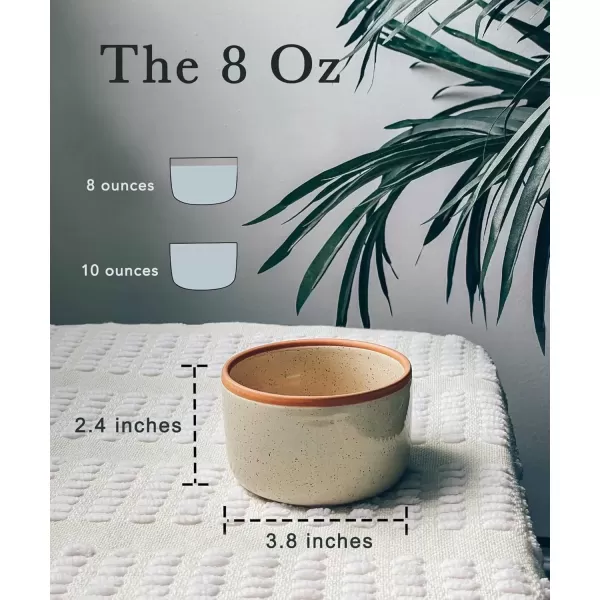 imageMora Ceramic Ramekins  8oz Set of 6  Small Oven Safe Baking DishesCups  For Personal Pudding Creme Brulee Souffle Serving Dip Custard Ice Cream  Single Mini Bowls  Artisan ColorsAssorted Neutrals