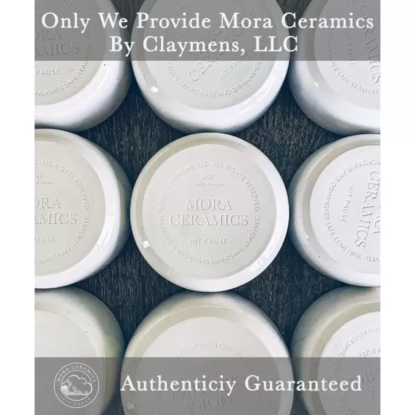 imageMora Ceramic Ramekins  8oz Set of 6  Small Oven Safe Baking DishesCups  For Personal Pudding Creme Brulee Souffle Serving Dip Custard Ice Cream  Single Mini Bowls  Artisan ColorsVanilla White