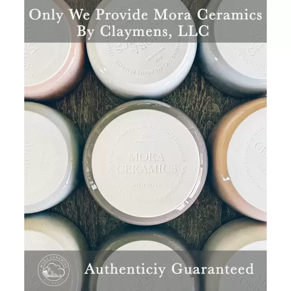 imageMora Ceramic Ramekins  8oz Set of 6  Small Oven Safe Baking DishesCups  For Personal Pudding Creme Brulee Souffle Serving Dip Custard Ice Cream  Single Mini Bowls  Artisan ColorsAssorted Neutrals