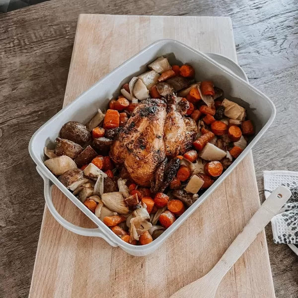 imageMora 7x11in ampamp Loaf Baking Dishes  Porcelain Casserole ampamp Bakeware OventoTable Freezer Safe  Set of 2 WhiteEarl Grey