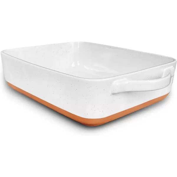 imageMora 7x11in ampamp Loaf Baking Dishes  Porcelain Casserole ampamp Bakeware OventoTable Freezer Safe  Set of 2 WhiteVanilla White