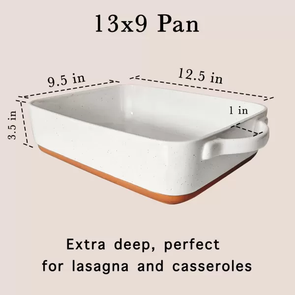 imageMora 7x11in ampamp Loaf Baking Dishes  Porcelain Casserole ampamp Bakeware OventoTable Freezer Safe  Set of 2 WhiteVanilla White