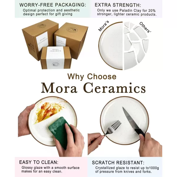 imageMora Ceramic Pie Pan for Baking  9 inch  Deep and Fluted Pie Dish for Old Fashion Apple Pie Quiche Pot Pies Tart etc  Modern Farmhouse Style Porcelain Ceramic Pie Plate  ChaiEarl Grey