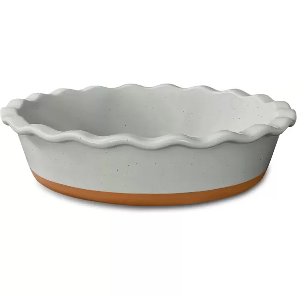 imageMora Ceramic Pie Pan for Baking  9 inch  Deep and Fluted Pie Dish for Old Fashion Apple Pie Quiche Pot Pies Tart etc  Modern Farmhouse Style Porcelain Ceramic Pie Plate  ChaiEarl Grey