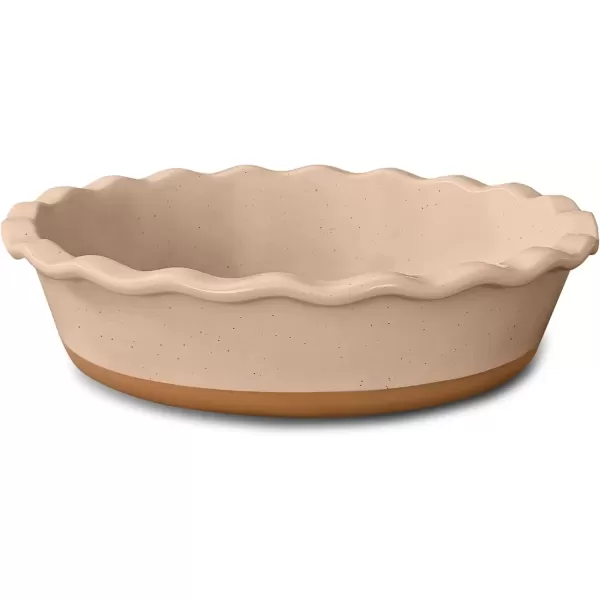 imageMora Ceramic Pie Pan for Baking  9 inch  Deep and Fluted Pie Dish for Old Fashion Apple Pie Quiche Pot Pies Tart etc  Modern Farmhouse Style Porcelain Ceramic Pie Plate  ChaiChai