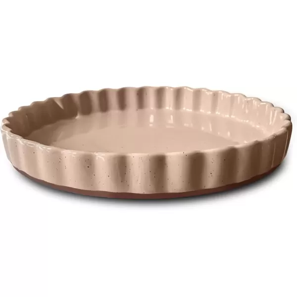 imageMora Ceramic Tart Pan 95 Inch Large Porcelain Baking Dish for Tarts Quiche Pie Flan etc Fluted Ruffled Edge Oven Microwave Freezer and Dishwasher safe  Great Gift For Bakers  ChaiChai